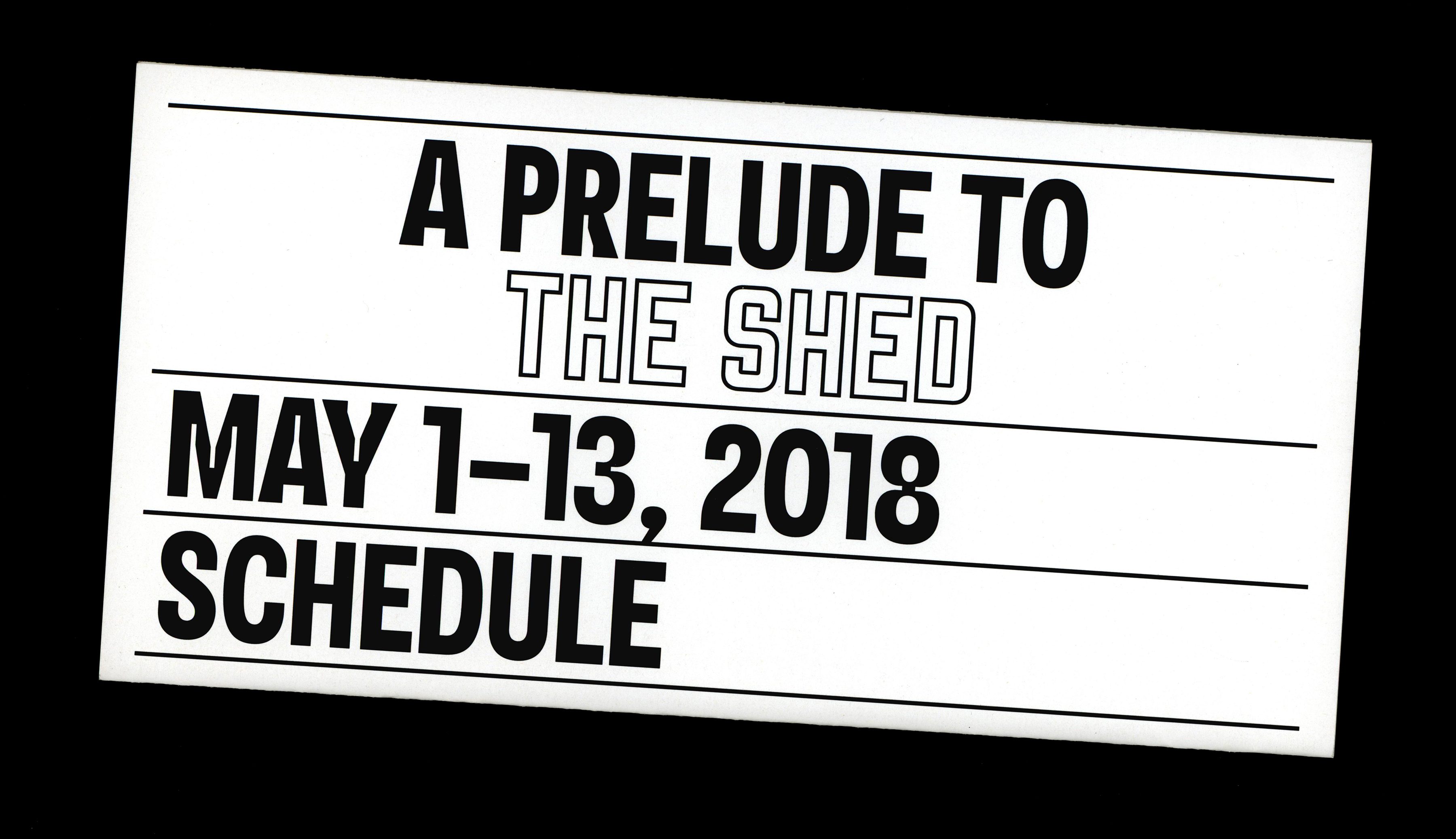 A Prelude to The Shed by Other Means